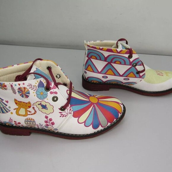 NEW GOBY My Love Ankle Boots Lace-Up Memory Foam Comfort Lightweight Size 6.5 - Picture 3 of 8